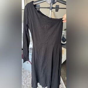 Pact Classic Black Long Sleeve Dress